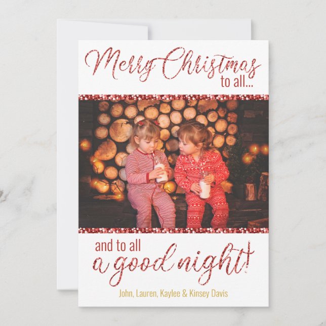 Merry Christmas to All Photo Cards (Front)