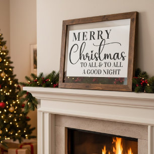 Merry Christmas To All & To All A Good Night Poster