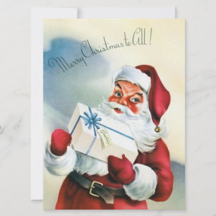 Merry Christmas to All (Vintage Santa Claus) Card