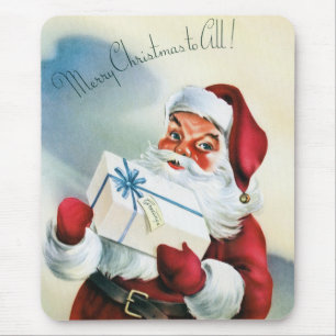 Merry Christmas to All (Vintage Santa Claus)  Mouse Mat