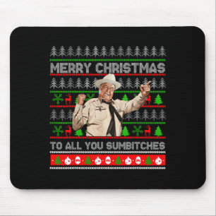 Merry Christmas To All You Sumes Ugly Sweater Retr Mouse Mat