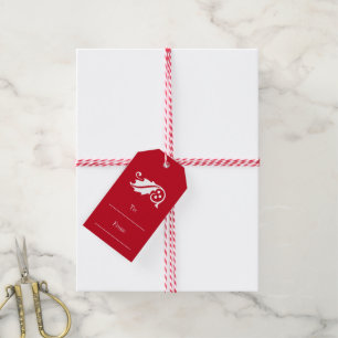 Merry Christmas to and from gift tags with string