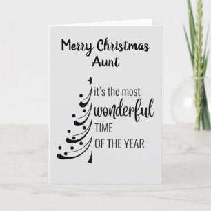 MERRY CHRISTMAS TO **AUNT** HOLIDAY CARD