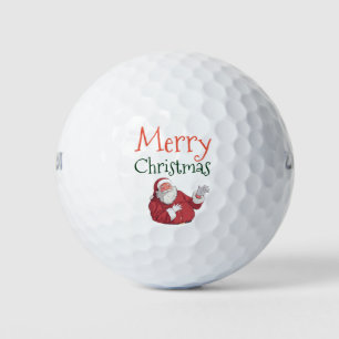 Merry Christmas to golfer with Santa Golf Balls