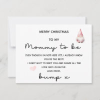 MERRY CHRISTMAS TO MOMMY TO BE FROM BUMP CARD