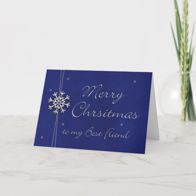 Merry Christmas to my Best Friend Holiday Card (Front)