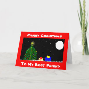 Merry Christmas, To My Best Friend Holiday Card