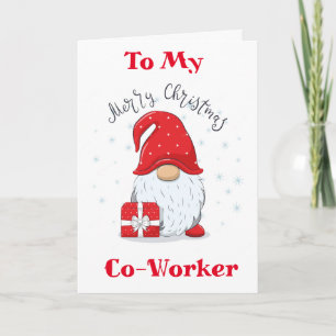 MERRY CHRISTMAS TO **MY CO-WORKER** HOLIDAY CARD