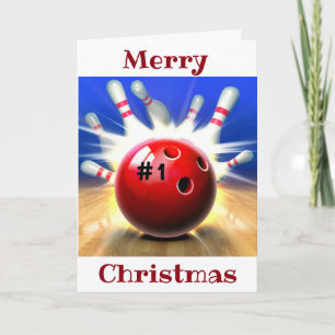 MERRY CHRISTMAS TO MY ***FAVORITE BOWLER*** HOLIDAY CARD