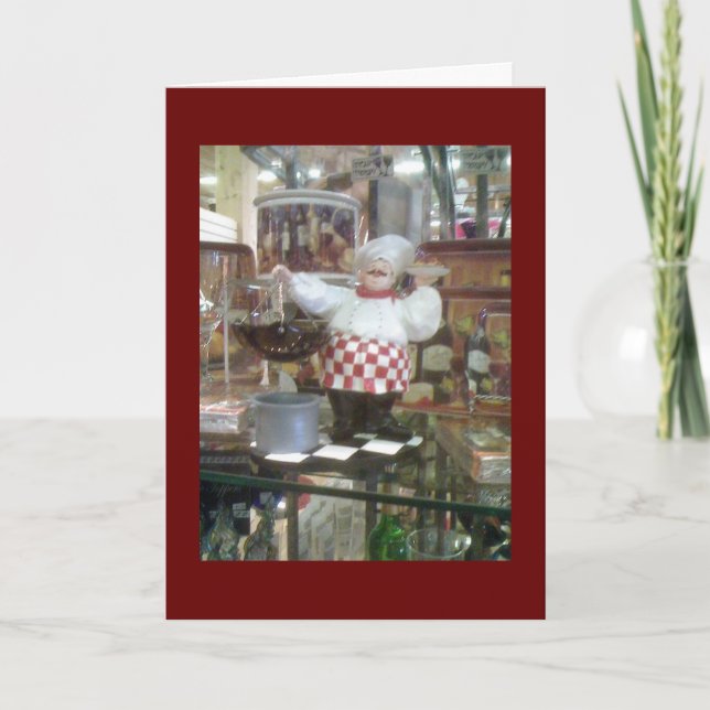 "MERRY CHRISTMAS" TO **MY FAVORITE CHEF** CARD (Front)