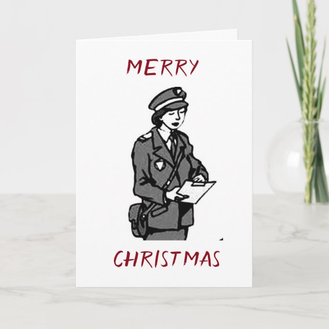*MERRY CHRISTMAS* TO MY ***HARD WORKING WIFE*** HOLIDAY CARD (Front)