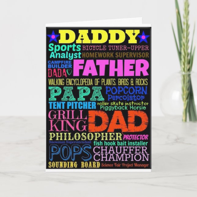 **MERRY CHRISTMAS** TO MY LOVING "DAD" CARD (Front)