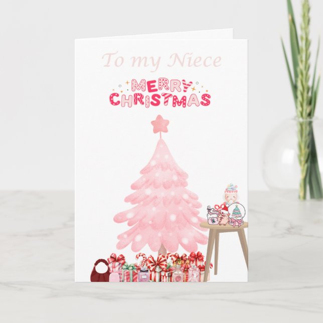 Merry Christmas to my Niece Holiday Card (Front)