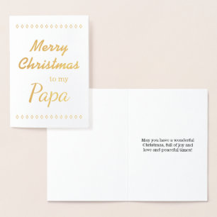 "Merry Christmas to my Papa" Card