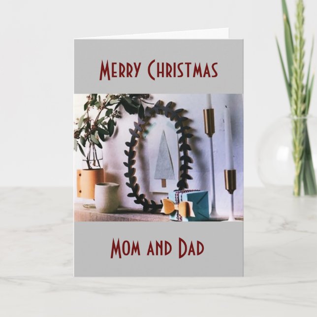 MERRY CHRISTMAS TO **MY PARENTS** HOLIDAY CARD (Front)