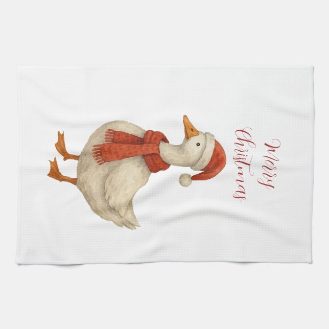 Merry Christmas to my Silly Goose Tea Towel (Horizontal)