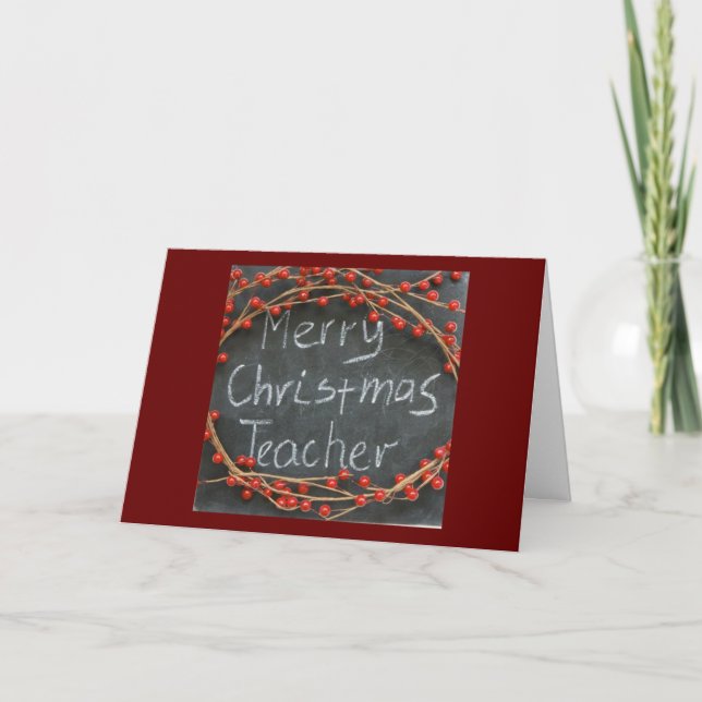****MERRY CHRISTMAS**** TO MY **TEACHER** CARD (Front)