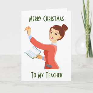 MERRY CHRISTMAS TO **MY TEACHER** HOLIDAY CARD