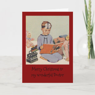 Merry Christmas to my Wonderful Doctor Holiday Card