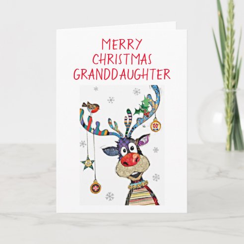 Granddaughter Christmas Cards | Zazzle UK