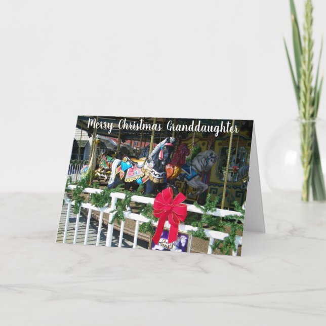 MERRY CHRISTMAS TO OUR ***GRANDDAUGHTER*** HOLIDAY CARD (Front)