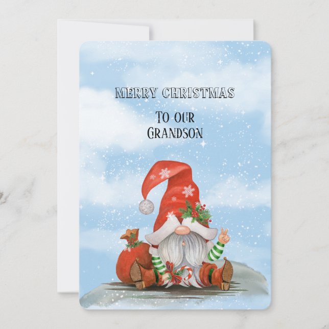 Merry Christmas To Our Grandson (Front)