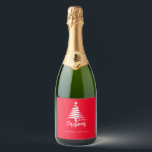 Merry Christmas  to personalise Sparkling Wine Label<br><div class="desc">Merry Christmas Food and Beverage Label Set,  Ideal for retail businesses and corporate gifts. you can also use this design for your shop products or your e-commerce bottles</div>