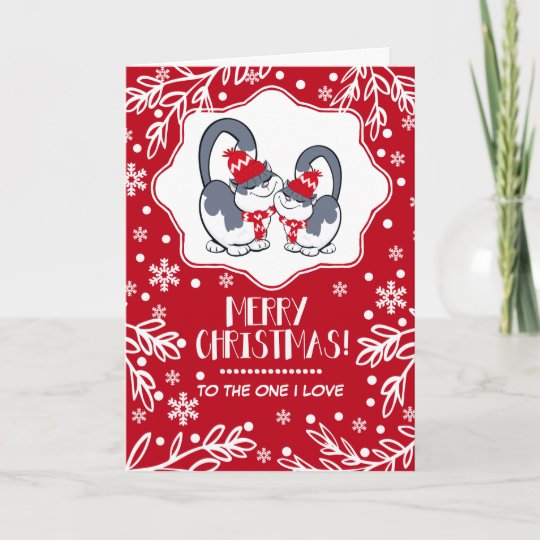 Merry Christmas to the One I Love. Greeting Cards | Zazzle.co.uk