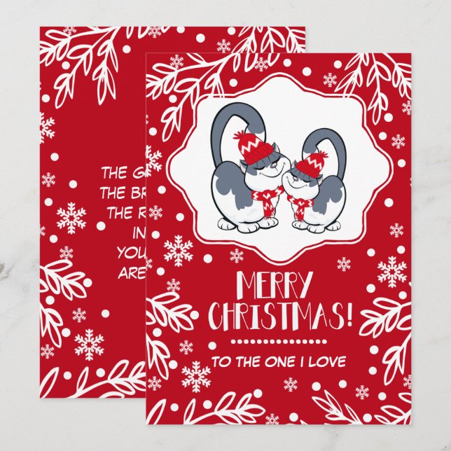 Merry Christmas to the One I Love. Greeting Cards (Front/Back)