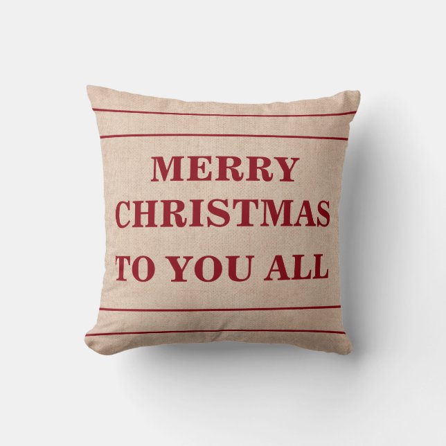 Merry Christmas to You All Cushion (Front)