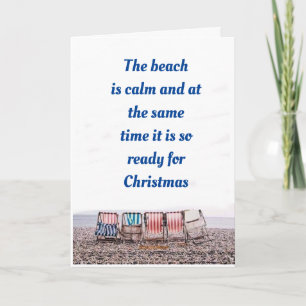 **MERRY CHRISTMAS TO YOU FROM THE BEACH** HOLIDAY CARD