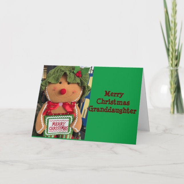 MERRY CHRISTMAS TO YOU *GRANDDAUGHTER* CARD (Front)