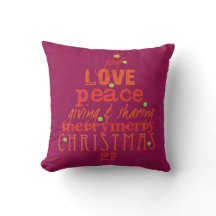 Merry Christmas to You Throw Pillow