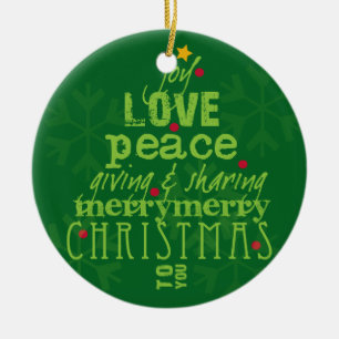 Merry Christmas to You Tree Ornament
