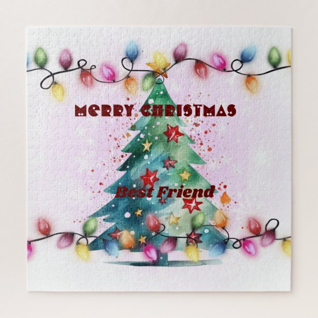 Merry Christmas to your best friend Jigsaw Puzzle (Vertical)