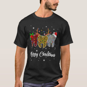 Merry Christmas Tooth Costume Dental Assistant T-Shirt