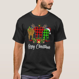 Merry Christmas Tooth Costume Dental Assistant Xma T-Shirt