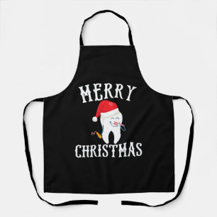 Merry Christmas Tooth Doctor dentist dental Apron