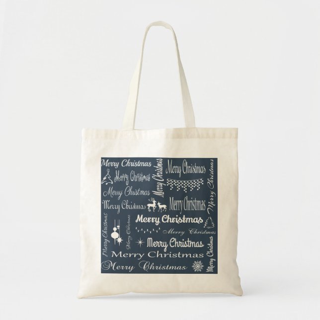 Merry Christmas Tote Bag (Front)
