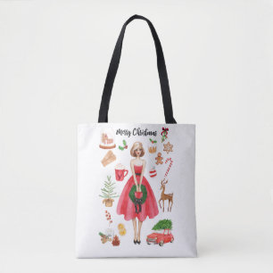 Merry Christmas tote bag
