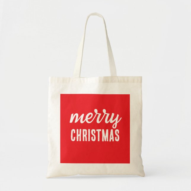 Merry Christmas Tote Bag (Front)