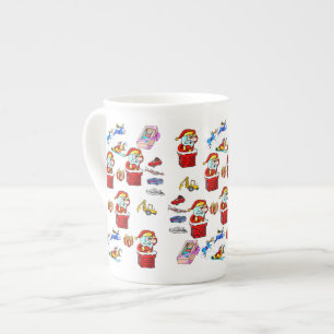 Merry Christmas Toys, Santa Bone China Mug