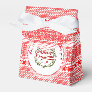 MERRY CHRISTMAS Traditional Name Favour Box tent