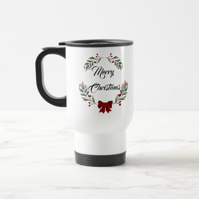 Merry christmas travel mug (Left)