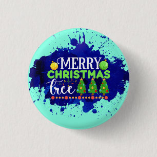 Merry Christmas Tree-34564 3 Cm Round Badge