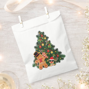 Merry Christmas Tree and Ornaments Favour Bags