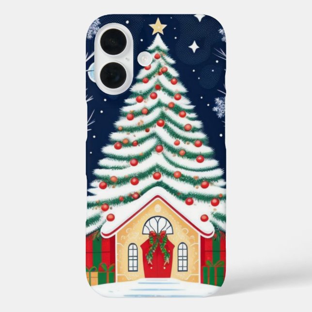 Merry Christmas Tree Case-Mate iPhone Case (Back)