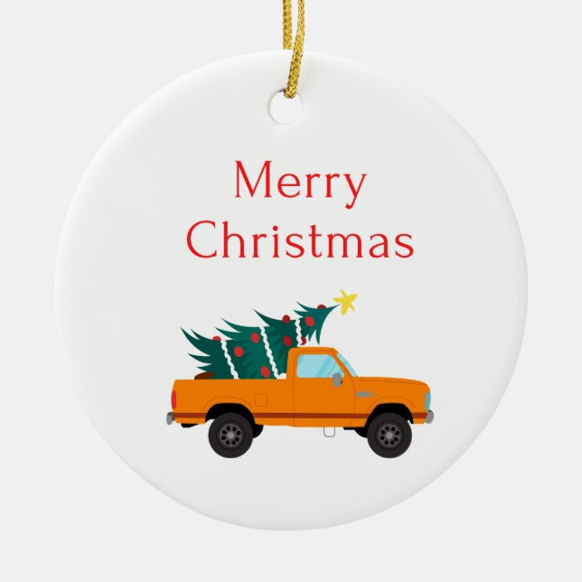 merry christmas tree ceramic tree decoration (Front)