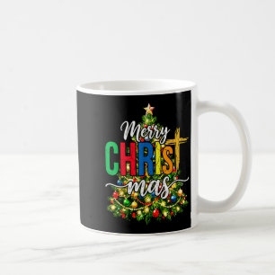 Merry Christmas Tree Christian Xmas  Coffee Mug