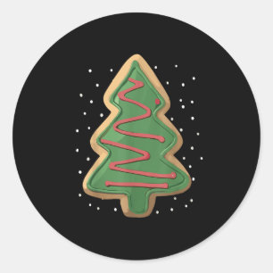 Merry Christmas Tree Christmas Classic Round Sticker